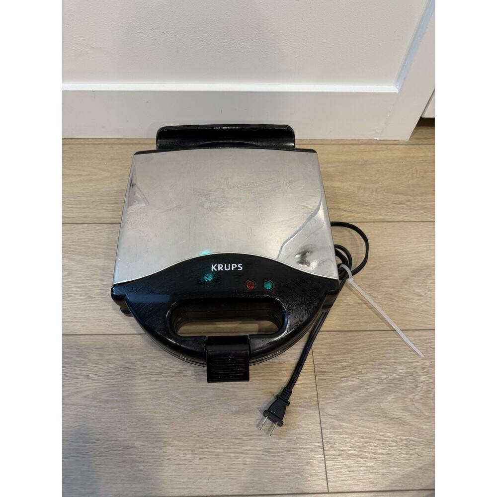 KRUPS Type 654 4-Slice Nonstick Belgian Waffle Maker Stainless Chrome